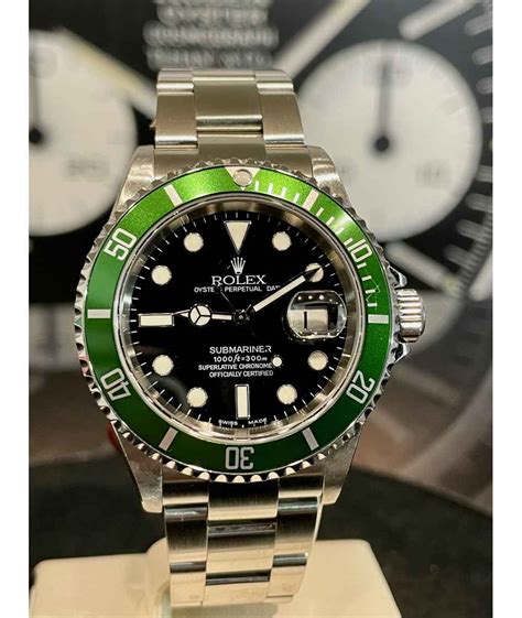 cinturino nato rolex verde|Rolex Submariner Date Ghiera Verde 2005 Pellicolato .